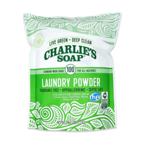 La mejor opción de detergente natural para ropa: jabón en polvo de Charlie, 100 cargas, 1 paquete