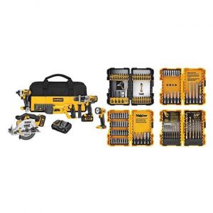 La mejor opción de juego de herramientas eléctricas: DEWALT DCK592L2 20V MAX Premium Kit combinado de 5 herramientas