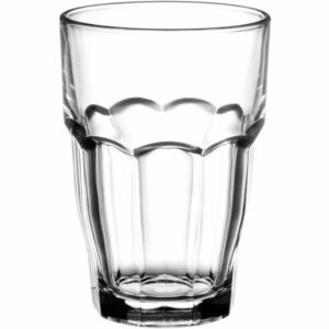 La mejor opción de vasos para beber: Vasos apilables Bormioli Rocco Rock Bar de 16-1 / 4 onzas