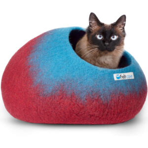 Las mejores opciones de camas para gatos: Cama cueva para gatos de lana Feltcave (mediana)