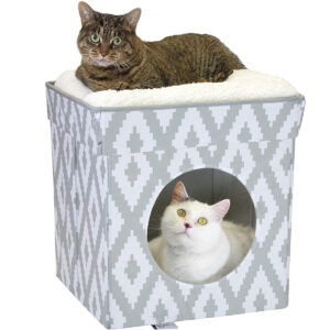 Las mejores opciones de camas para gatos: cama grande para gatos Kitty City, cubo apilable para gatos
