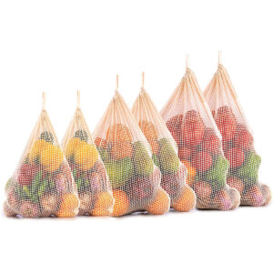 Las mejores opciones de bolsas reutilizables para frutas y verduras: bolsas para frutas y verduras - bolsas para frutas y verduras de malla de algodón