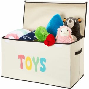 La mejor opción de caja de juguetes: Cofre organizador de almacenamiento de juguetes Woffit para niños