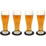 Las mejores opciones de vasos de cerveza: juego de vasos de cerveza artesanales Pilsner Nucleated de Brimley