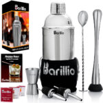 La mejor opción de coctelera: BARILLIO Elite Cocktail Shaker Set Bartender Kit
