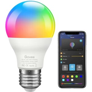 La mejor opción de bombilla de luz que cambia de color: Bombilla de luz que cambia de color Govee LED RGB