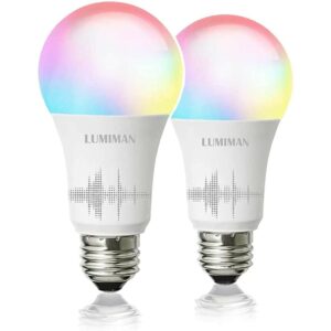 La mejor opción de bombilla de luz que cambia de color: bombilla de luz WiFi inteligente LUMIMAN, cambio de color de LED