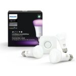La mejor opción de bombilla que cambia de color: bombilla inteligente LED Philips Hue White y Color Ambiance