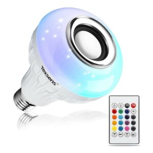 La mejor opción de luz que cambia de color: Bulb_Texsens LED Light Bulb Bluetooth Speaker