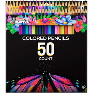 Las mejores opciones de lápices de colores: juego de lápices de colores de artista de 50 piezas de US Art Supply