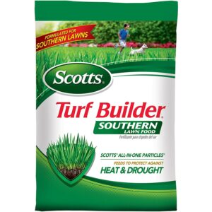 El mejor fertilizante para la opción de pasto ciempiés: Scotts Southern Turf Builder Lawn Food