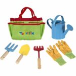La mejor opción de juegos de jardín para niños: juego de herramientas para jardineros pequeños con bolsa de herramientas de jardín