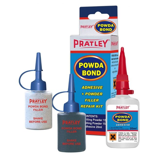 La mejor opción de pegamento para plástico: adhesivo Pratley Powda Bond