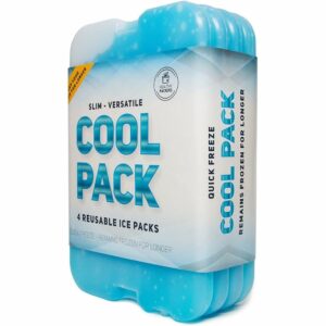 El mejor paquete de hielo para una opción más fría: Paquete de hielo Healthy Packers para lonchera (juego de 4)