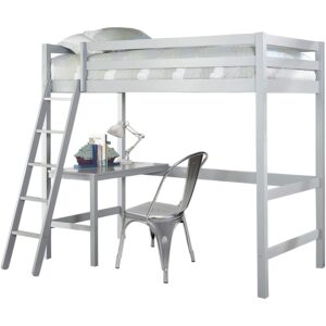La mejor cama tipo loft para niños con opción de escritorio: Hillsdale Furniture Caspian Twin Loft Bed