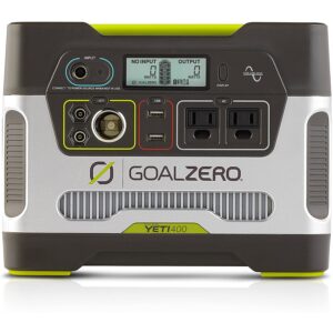 La mejor opción de estación de energía portátil: Kit de estación de energía portátil Goal Zero Yeti 400