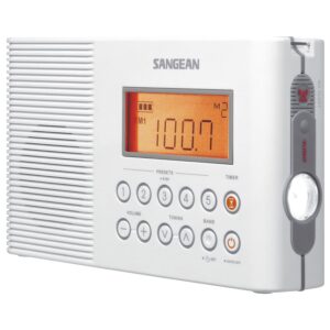 Las mejores opciones de radio de ducha: Radio de ducha portátil con alerta meteorológica Sangean H201