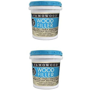 La mejor opción para madera teñida: FillerFamoWood 40022126 Masilla de látex para madera, pinta, natural