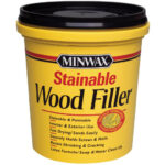 La mejor opción para madera teñible: Masilla Minwax 42853000 Masilla para madera teñible, 16 onzas