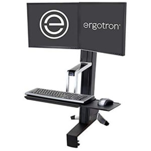 Las mejores opciones de convertidor de escritorio de pie: estación de trabajo Ergotron WorkFit-S Dual Sit-Stand