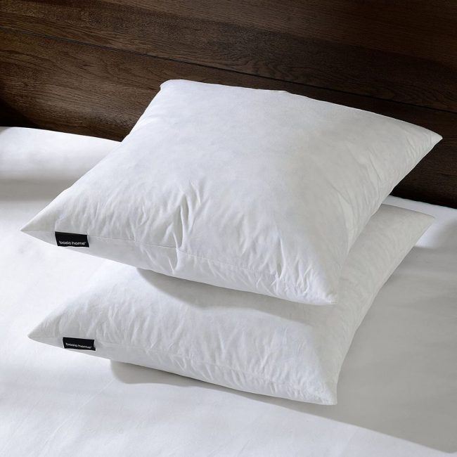 La mejor opción de almohadas: inserciones básicas de almohadas de plumas para el hogar