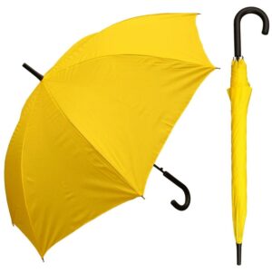 La mejor opción de paraguas: RainStoppers 48 ”Auto Open Yellow Umbrella