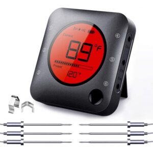 La mejor opción de termómetro de carne inalámbrico: BFOUR Bluetooth Meat Thermometer Wireless