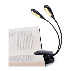 Las mejores opciones de iluminación para libros: Vekkia 12 LED recargable para libros