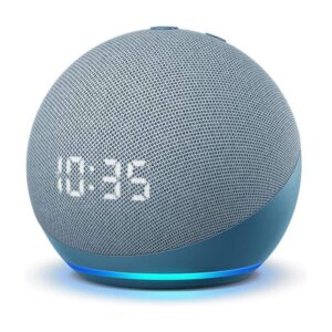 La mejor opción de radio reloj: Altavoz inteligente Echo Dot completamente nuevo de Amazon con reloj