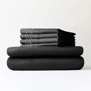 La mejor opción de sábanas de bolsillo profundo: sábanas de bolsillo extra profundas ilimitadas CGK - Juego de 6 piezas