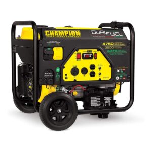 La mejor opción de generador de combustible dual: generador portátil de combustible dual Champion de 3800 vatios