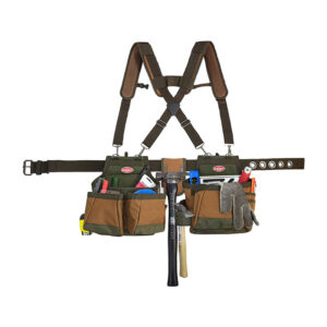La mejor opción de cinturón para herramientas de enmarcado: Bucket Boss - Cinturón para herramientas AirLift con tirantes