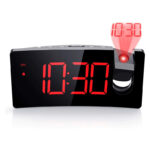 Las mejores opciones de reloj despertador de proyección: reloj despertador de proyección PICTEK, 4 atenuadores, digital