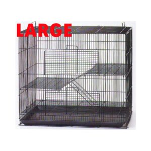 La mejor opción de jaula para ratas: jaula para animales pequeños Mcage de 3 niveles