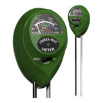 La mejor opción de medidor de humedad del suelo: Medidor de pH de suelo Trazon 3-in-1 Soil Tester