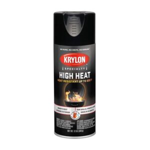 La mejor opción de pintura en aerosol para metal: Krylon K01618777 Negro satinado de alta temperatura