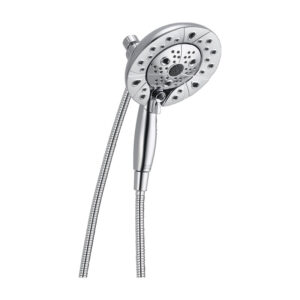Las mejores opciones de cabezal de ducha que ahorra agua: cabezal de ducha Delta Faucet de 5 aspersiones H20kinetic In2ition
