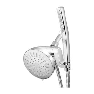 Las mejores opciones de cabezal de ducha que ahorra agua: varilla manual de alta presión Waterpik y ducha de lluvia
