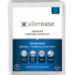 La mejor opción de funda de colchón para chinches de cama: protector de colchón para máxima alergia Aller-Ease