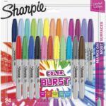 Las mejores opciones de marcadores de colores: marcadores de ráfaga de color SHARPIE, punta fina, 24 unidades
