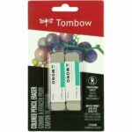 Las mejores opciones de borrador: Tombow 67304 MONO Sand Eraser, paquete de 2.  Borrador de sílice