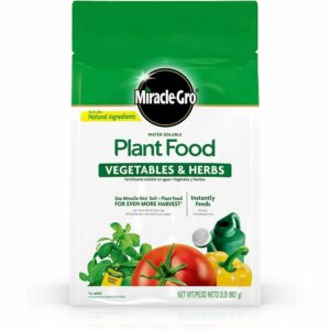 El mejor fertilizante para opciones de pimientos: Verduras vegetales vegetales solubles en agua Miracle-Gro