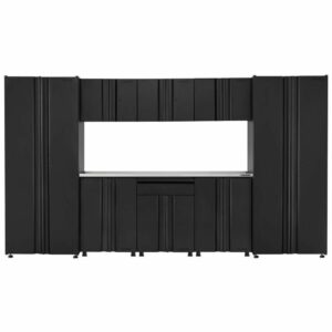 La mejor opción de gabinetes de garaje: juego de gabinetes de garaje de acero soldado Husky