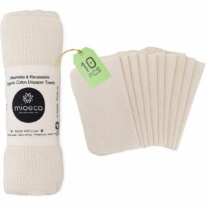 La mejor opción de toallas de cocina: toallas de papel reutilizables Mioeco