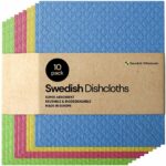 La mejor opción de toallas de cocina: Paños de esponja de celulosa de paño de cocina sueco