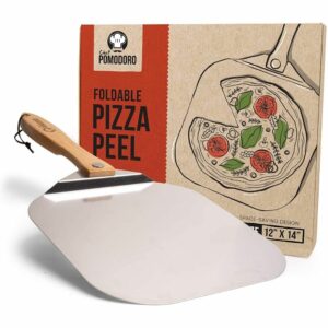 La mejor opción de cáscara de pizza: cáscara de pizza de metal de aluminio Chef Pomodoro