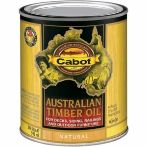 La mejor opción de tinte para cedro: Cabot 140.0003400.005 Aceite natural de madera australiana