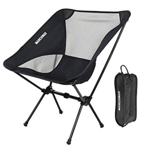 Las mejores opciones de sillas de playa: silla de camping plegable ultraligera MARCHWAY