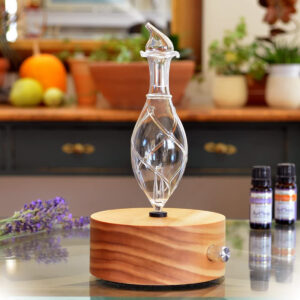 Las mejores opciones de difusores de aceites esenciales: difusor de aceites esenciales de madera y vidrio ArOmis