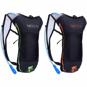 Las mejores opciones de mochilas de hidratación: Mochila de hidratación Neboic 2Pack con vejiga de 2 litros